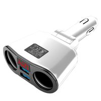 Wholesale 3 A Car Charger Dual USB Chargers For Huawei Samsung Car Cigarette Lighter Socket Splitter Plug Accessory Fast Charging