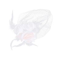 Wholesale Bridal Veils Wedding Flower Short Mesh Veil Covered Face Gauze Headpiece For Tea Party Bride Ladies