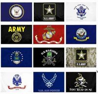 Wholesale US Army Flag USMC styles Direct factory x5Fts x150cm Air Force Skull Gadsden Camo Army Banner US Marines