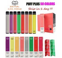 Wholesale PUFF Bar Plus Disposable Vapes Pen Electronic Cigarette Puffs Vape Device mah ml Pod Colors Available