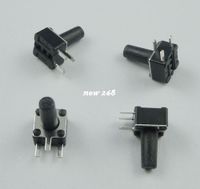 100Pcs 6x6x6mm Right Angle 2 Pin Momentary Tactile Tact Push Button Switch