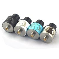 Wholesale Roughneck RDA Atomizer Clone Roughneck Rebuildable RDA Colors SS Black White Blue Dual Post and Wicks DHL