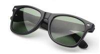 Wholesale 2015 black frame green Glass lens men women Sunglasses Classic UV400 mm mm Sun Glasses Eyeglasses Eyewear