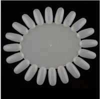 Wholesale MN white color chart for uv gel Nail Art Practice Display rack paint acrylic tips Tool