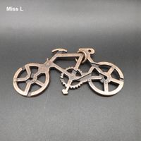 Wholesale 3D Puzzle Metal Cast Bike Ring Novelty Ring Solution Puzzle Educational Toys Gift Kid Child Teaching Prop Toy