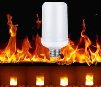 Wholesale E27 E26 LED Flame Effect Fire Light Bulbs W Creative Lights Flickering Emulation Vintage Atmosphere Decorative Lamp