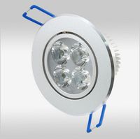 Wholesale 12W Dimmable LED Downlights Round with driver LED lights ceiling light downlight free ship