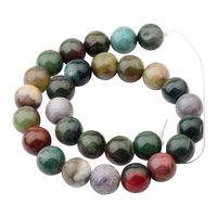 Wholesale Natural Fancy Jasper mm Round Beads for DIY Making Charm Jewelry Necklace Bracelet loose Stone Indian Agate Beads For Wholesales