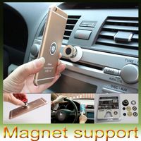 Wholesale Magnet Car Holder For Iphone s s Accessories GPS Cradle Kit For Samsung s6 Stand Display Support Magnetic Smart Mobile Phone Car Holder
