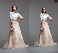 Wholesale New Designer Ruffles Flouncing Tulle Skirts Long Length Tiered Custom Made Cheap In Stock Wedding Dress Prom Gown Tulle