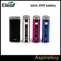Wholesale Genuine Eleaf iStick W mah Battery Mod With OLED Screen with eGo Threading Connector Variable Wattage Device Battery Only