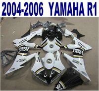 Wholesale Injection molding ABS fairing kit for YAMAHA YZF R1 yzf r1 white black LUCKY STRIK fairings set PQ99