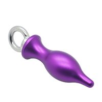 Wholesale RomeoNight Aluminium Metal Solid Anal Butt Plug Anal Toys Insert Stopper Unisex Sex Toys Adult Sex Products q1106