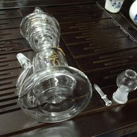 Wholesale Bongs water pipes Hitman Glass Sundae stacks Glass oil rigs water pipes thick sturdy glass Pips with mm male joint recycler glass