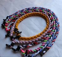 Wholesale 2016 Germanium titanium ropes necklace tornado braided SPORTS football baseball new tornado pendant healthy Fashion body jewelry quot quot