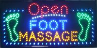 Wholesale Large x16 quot Open Foot Massage LED Salon Spa Nails Neon Sign Shop Bright Display