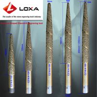 Wholesale CNC engraving bit Carved Stone Crafts Statues Marble Sandstone Columnar Relievo by LOXA Vacuum Brazed Diamond Engraving Tool