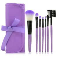 Wholesale 1 Set Of Hot Sale Colorful Professional Soft Cosmetic Makeup Brush Set Blush Brush Pouch Bag Case DHL