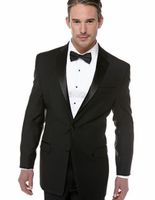 Wholesale suit men top selling groom suits shiny collar black wedding tuxedos for man