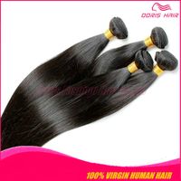 Wholesale Big sale natural indian brazilian peruvian straight human hair weave bundles silky straigh virgin hair weaving DHL