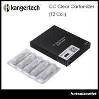 Wholesale Huge Stock Now Original Kanger T2 Replacement Coils for T2 CC Clearomizer With Long Wick ohm ohm ohm ohm