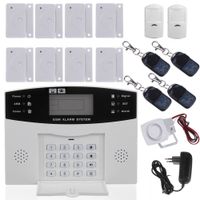 Wholesale Wireless GSM Home Security Alarm System with LCD Auto Dialer SMS Phone Calls Remote Control group of phone numbers group of SMS number