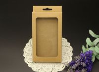Wholesale Universal Phone Case Package Paper Kraft Brown Retail Packaging Box for iphone s s Samsung S4 S5 Note Cell phone
