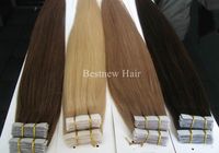 Wholesale 16 quot quot quot quot quot g INDIAN REMY Hair PU Tape In Hair Glue Skin Weft Hair Extension Any Color is Accepted
