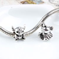 Wholesale Replacement Elephant Alloy Charm Bead Cute Alien Fashion Women Jewelry Stunning Design European Style For DIY Bracelet Bangle Necklace PANZA001