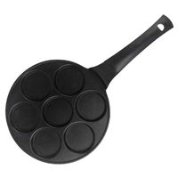 Wholesale Pans Durable Frying Pan Omelette Long Handle Bakeware Pancakes Round Aluminium Alloy Dumplings Kitchen Tools Holes Non Stick