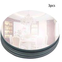 Wholesale 200mm Round Mirror Glass Wedding Decorations Decor Candle Tray Plate for Baby Shower Parties Centerpieces mm thickness