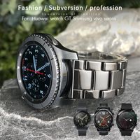 Wholesale Ceramic mm mm Watch Strap For Samsung Gear Galaxy S3 S2 Huawei GT Honor Magic mm Glossy Watchband Black Bracelets Bands