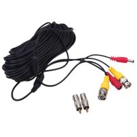Wholesale Cameras M BNC Video Power Siamese Cable For CCTV Security Camera DVR Plug And Play