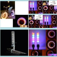 Wholesale Bike Cycling Sports Outdoorsbike Lights Bright Aessories Flash Wheel Portable Spoke Easy Install Decoration Led Modes Colorful Bicycle