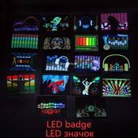 Wholesale Party Decoration LED Badge Glowing Badges On Backpack Neon Glow Clothing Accessories Luminous Clothes Props Patches Cotillon For Rave Tees