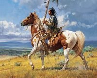 Wholesale Spear Horse Huge Oil Painting On Canvas Home Decor Handcrafts HD Print Wall Art Pictures Customization is acceptable