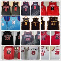 Wholesale Stitched Men City Black Gold Coby White Zach LaVine Jersey Basketball Red Shirts Sewn Embroidery