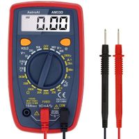 Wholesale Digital Multimeter with Ohm Volt Amp and Diode Voltage Tester Meter Continuity Test Dual Fused for Anti Burn