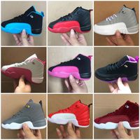 Wholesale Classic XII Gym Red Basketball shoes Children Boy Girl Kid youth sports sneaker size EUR