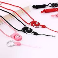 Wholesale Detachable Cell Phone Strap Neck Party Favor Braided Nylon Hang Rope for Mobile Phone Badge Camera Mp3 USB ID Cards Mixed Color B3