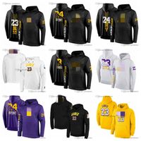 Wholesale Lakers s Anthony Davis black mamba Basketball Jersey Hoodies Sweatshirt LakerCity Camo Salute To Service Sideline Performance Pullover Hoodie