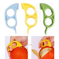 Wholesale Lemons Orange Citrus Opener Peeler Mouse Shape Fruit Remover Slicer Cutter Quickly Stripping Kitchen Tool NHB12736