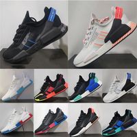 Wholesale 2021 Triple Black Nmd r1 v2 mens running shoes Japan white Dazzle Olive Green Bright Volt Red Blue Oreo Munich men women trainers sports sneakers