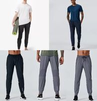 Wholesale Designer lulu long pants men sport running align yoga outdoor gym pockets slim fit lu sweatpants pant jogger trousers mens casual elastic w