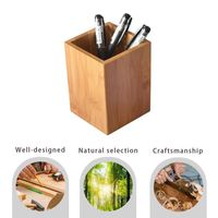 Wholesale Ballpoint Pens Pen Vase Wooden Table Container Pencil Storage Holder Organizer Supplies For Home Office School