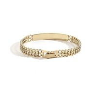Wholesale Hot Selling High Quality Punk Style Thick Chain Gold Plated Stainless Steel Jewelry l Bracelet