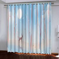 Wholesale High Quality Blackout Window Curtain Abstract animal Background Curtains For Living Room Bedroom Printing Drapes Blinds