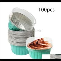 Wholesale Sts Oz Ml Disposable Cake Muffin Liners With Lids Aluminum Foil Cupcake Baking Cups F Wmtvol Hfrmv Nfb