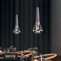Wholesale Luxury Light Lustre K9 Crystal Led Pendant Lights E14 Luminarias Copper Lamp Adjustable Hanging Suspend Chandeliers