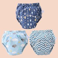 Wholesale Baby Reusable Cloth Diaper Ecological Potty Training Pants Diapers For Children Panties Cotton Waterproof Nappy Newborn Washable Y2